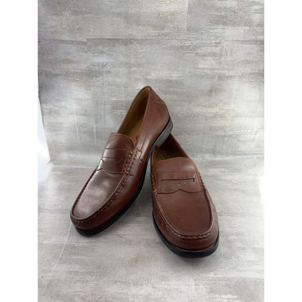 Cole Haan Pinch Maine Classic Men 10M British Tan Leather Penny Loafers C23845